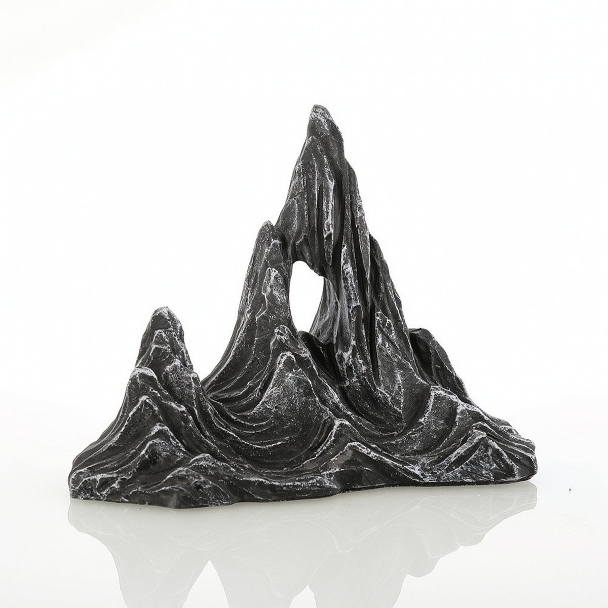 Resin Aquarium Mountain Ornament Natural-Looking Aquarium Rockery Resin Rockery Realistic Mountain Ornament Stone-Like