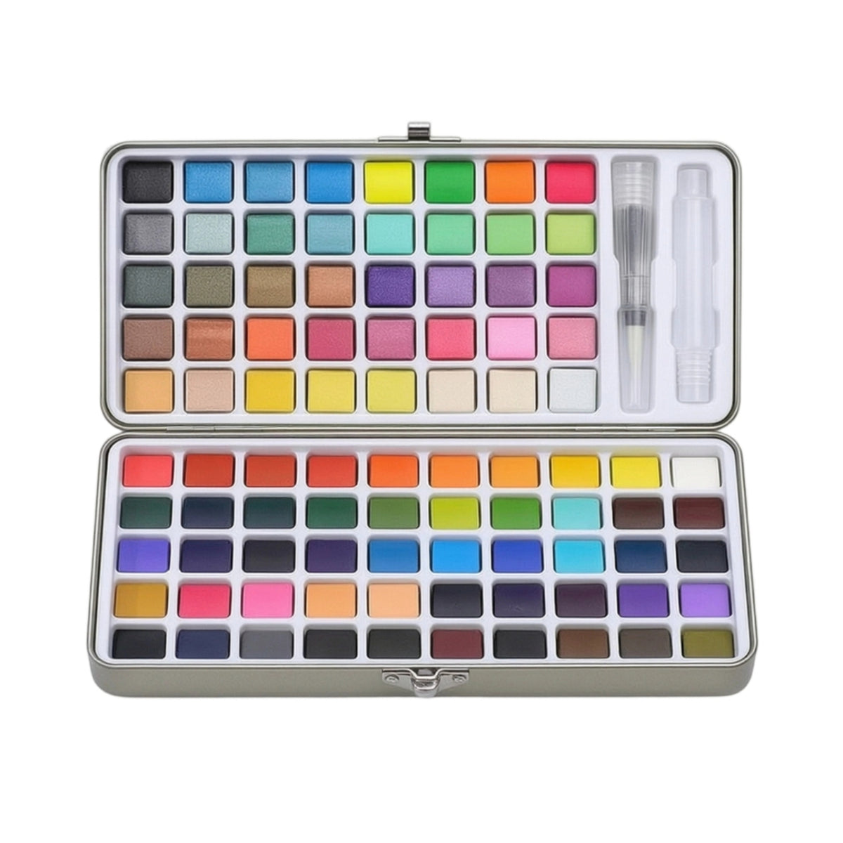 Watercolor Paint Set 90-Color Watercolor Paint Set with Paintbrush Highly Pigmented for Artists