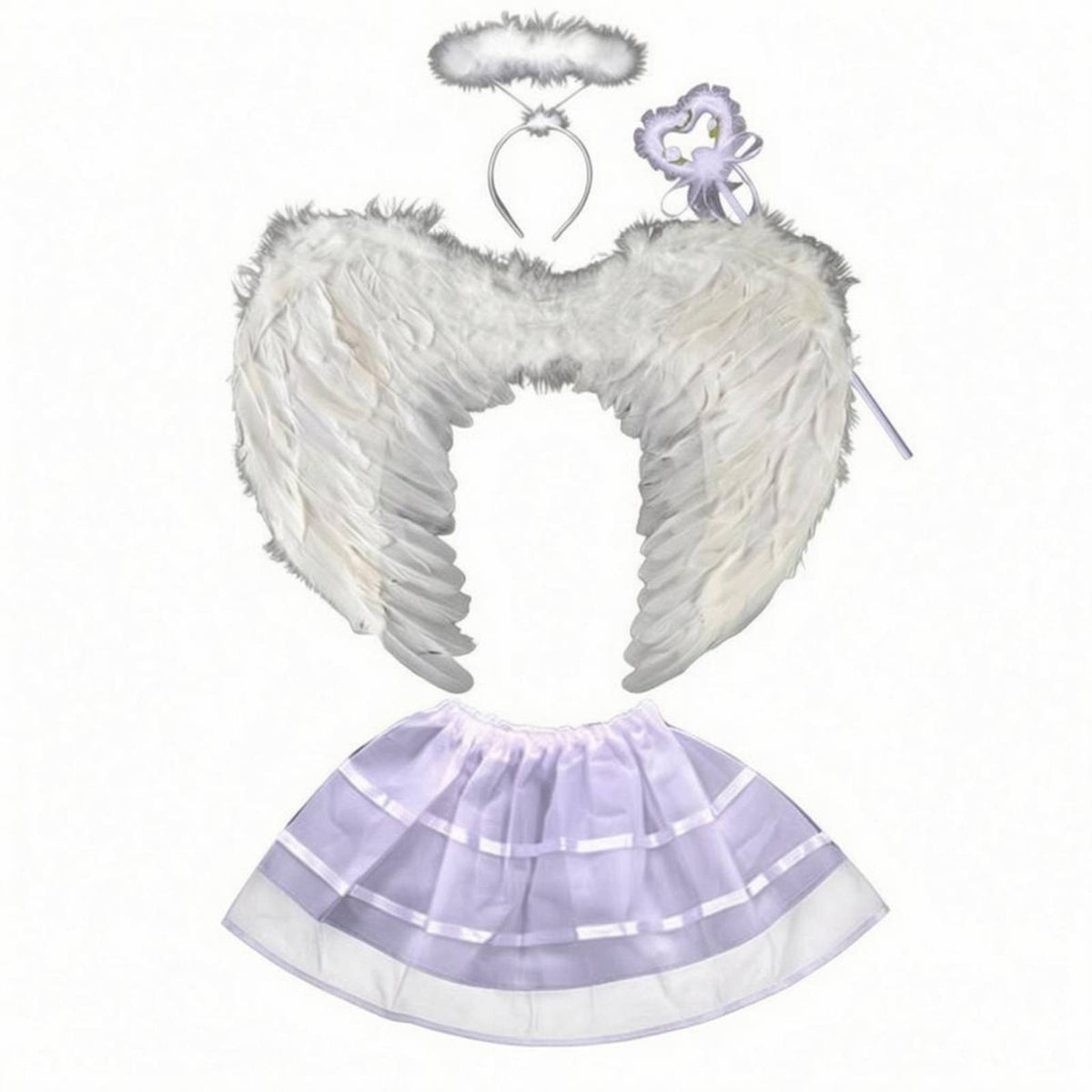 Angel Costume Set Layered Feather Angel Feathered Appendages Set Lightweight