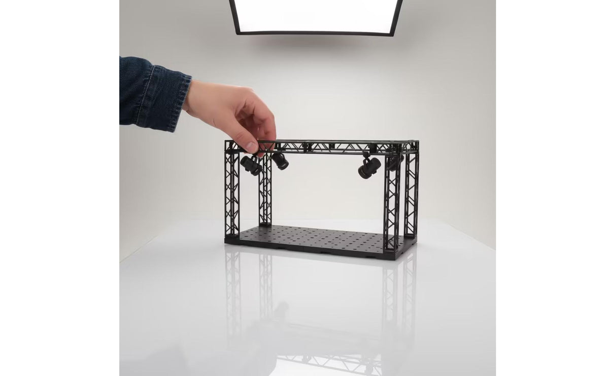 Industrial-Style Diorama Stage with Framework Frame Modular Model Display Stage for Hobbyists