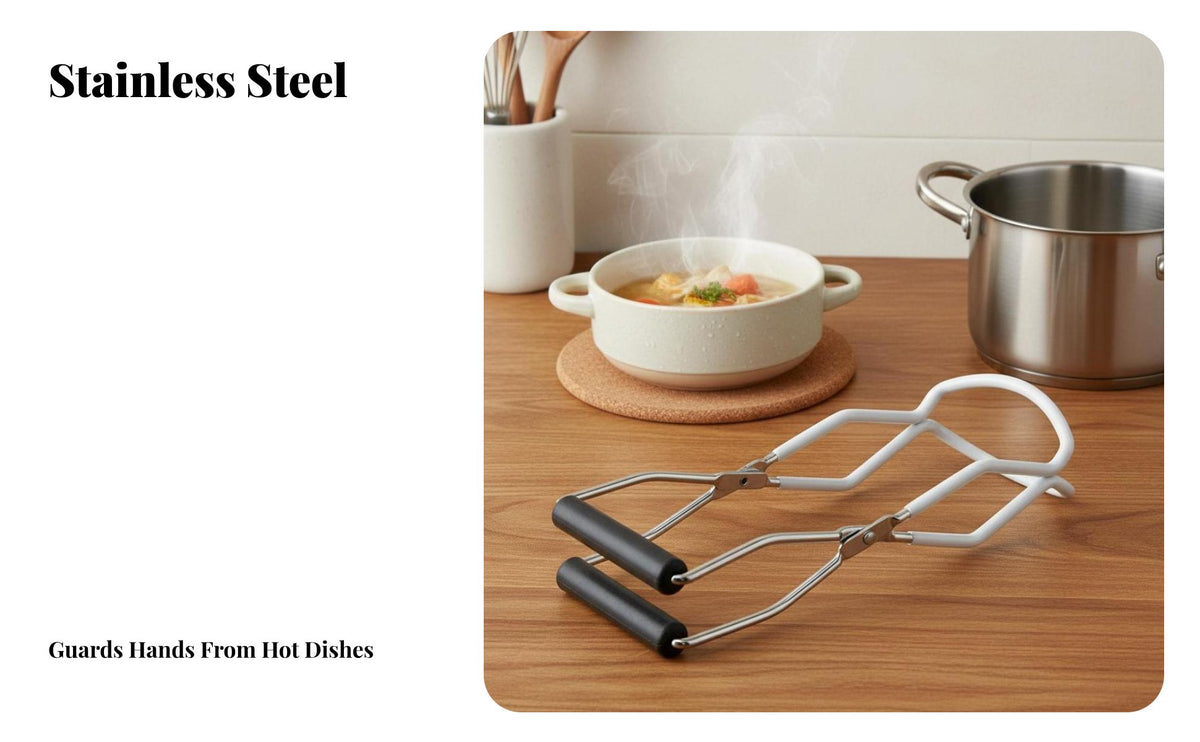 Anti-Scald Bowl Clamp Multi-Functional Heated Dish Grabber Gripper Dish Grabber Gripper S Non-Slip Grip Hot Plate Gripper
