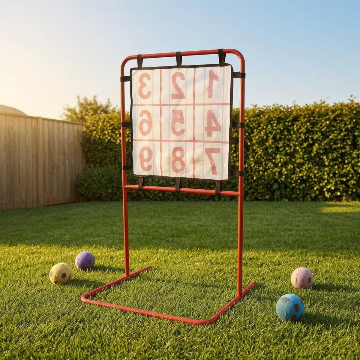 9-Grid Strike Zone Coach Numbered Pockets 9 Pocket Pitching Net Easy Assembly
