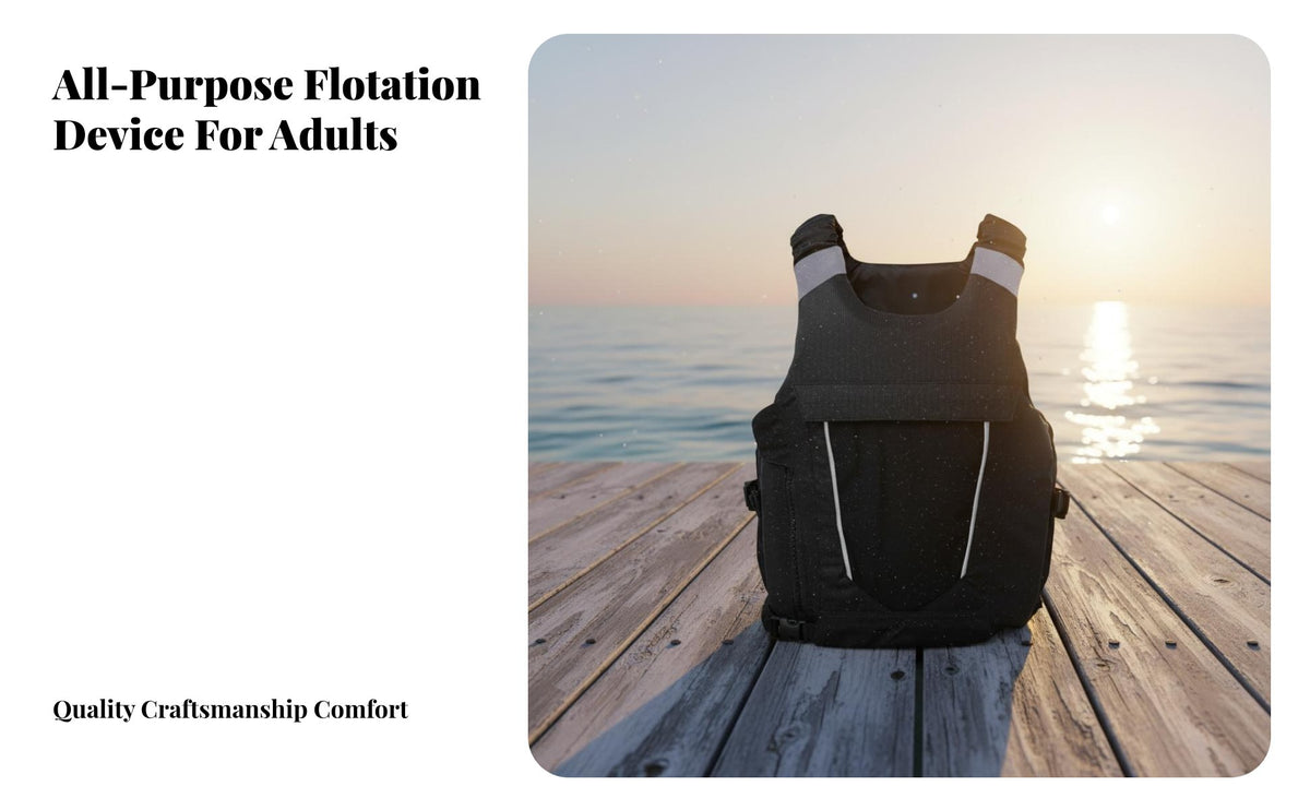Adult Flotation Jacket CE Certified Personal Flotation Device Sturdy Kayaking Flotation Jacket for Kayakers, Boaters, Snorkeling, Paddleboarding