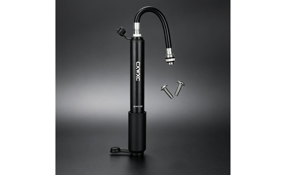 twinHead Cycle Pump Rotating Lock Cycle Hand Pump Frame Mount Lightweight for Cycling