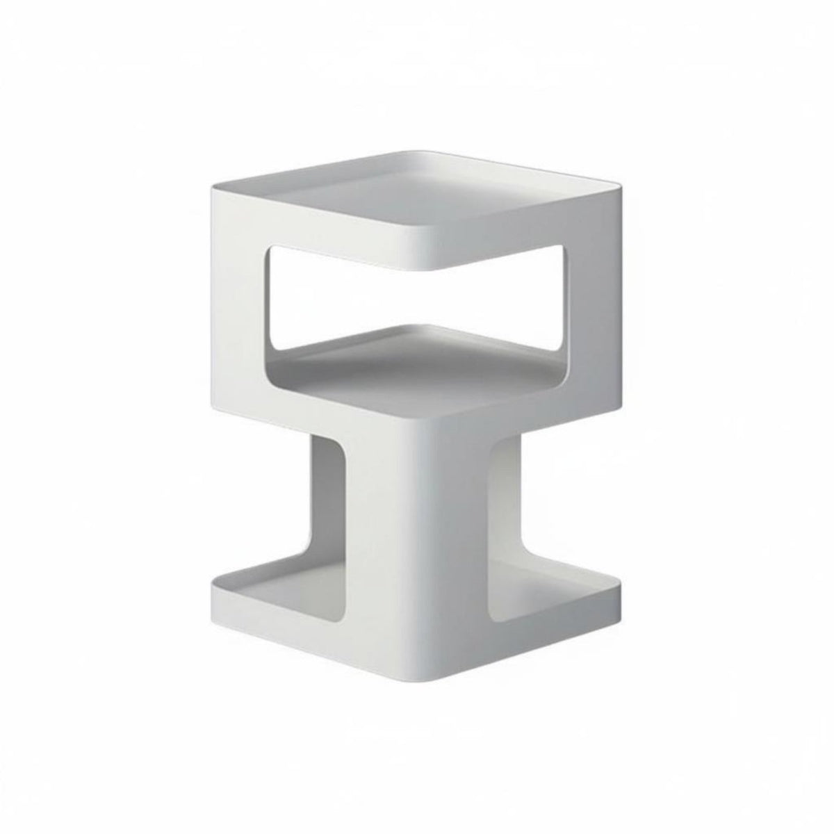 Nordic design Sculptural Side Table Geometric Shape Nightstand Modern Minimalist Household Furniture distinctive Design for Art Lovers, Apartment Dwellers, Homeowners, Living Room, Corner Space, Entryway, Reception Area