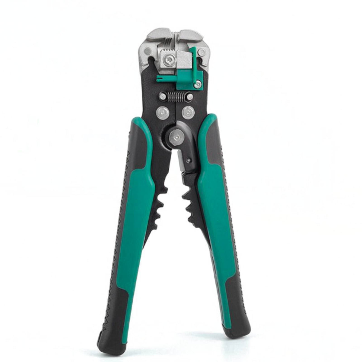 Wire Stripper and Crimping Tool Spring-Loaded Wire Stripper with Crimper Multifunctional Stripping Crimping Pliers Textured-Grip