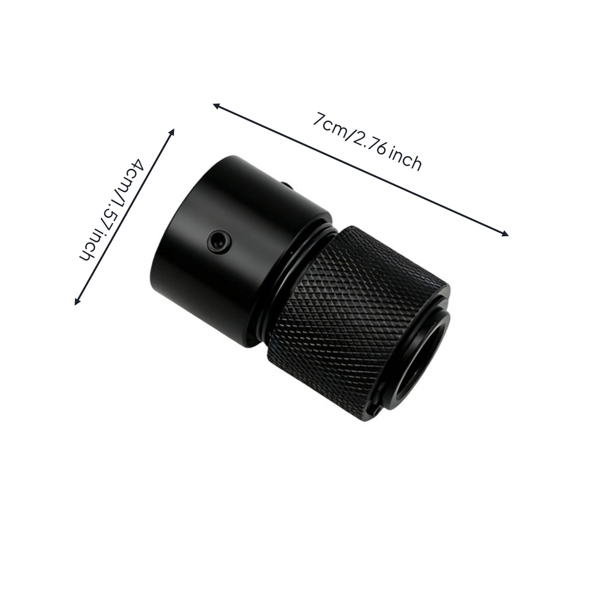 Air Tool Coupler with Locking Screw Push-Fit Self-Lock Quick Connector Pneumatic Quick Coupler Knurled Self-Locking Connector