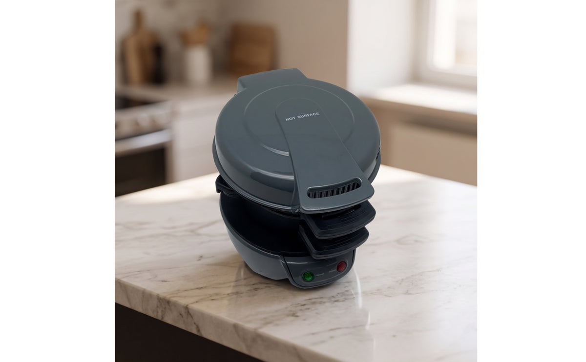 Burger Maker Electric Sandwich Maker Double-Layer Breakfast Cooker for Students, Individuals, Dorm Rooms, Small Kitchens