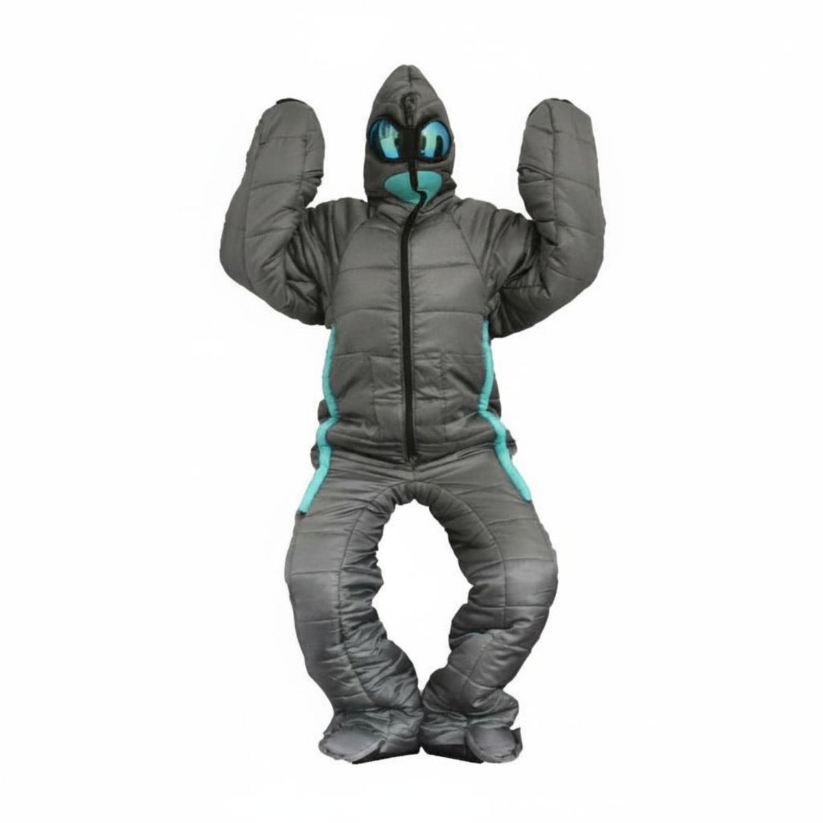 Alien Sleeping Bag Hooded Person-Shaped Sleeping Bag Lightweight Wearable Bedding for Camping