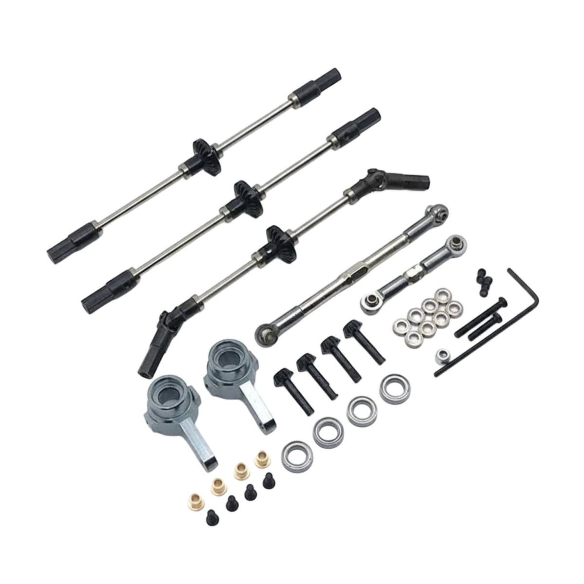 Six Wheel Drive Axle Kit Stable in Use Metal Axle Upgrade Set Easy to Install Drive Shaft Kit for Repair, Workshop