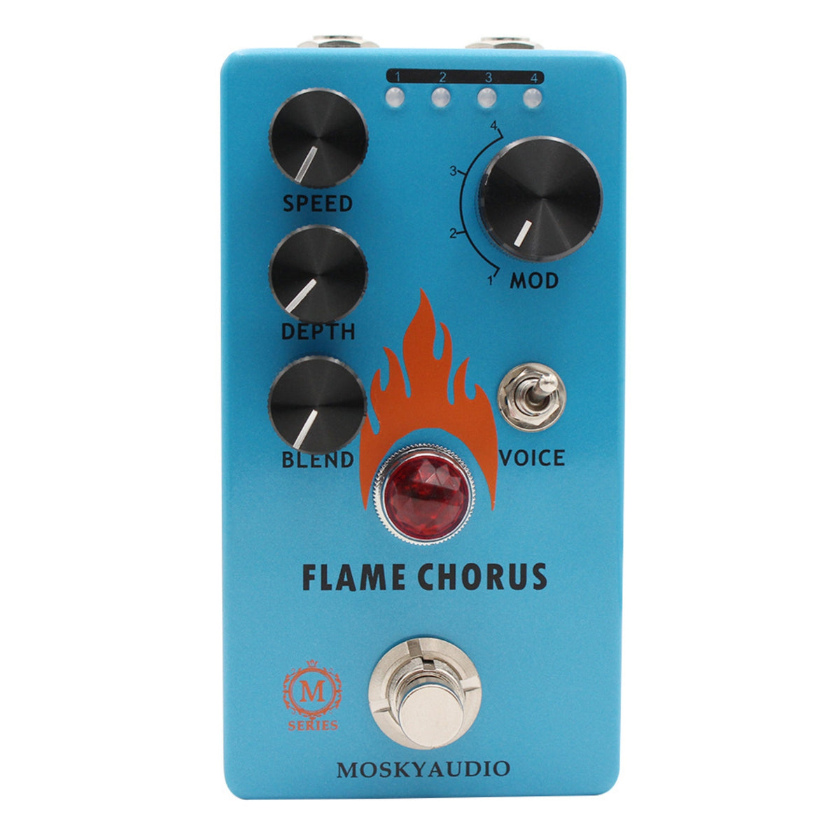 Compact Guitar Effects Pedal Pedalboard-Friendly Guitar Pedal with Metal Enclosure Sturdy Stompbox Portable for Guitarists, Live Stage, Recording Studio