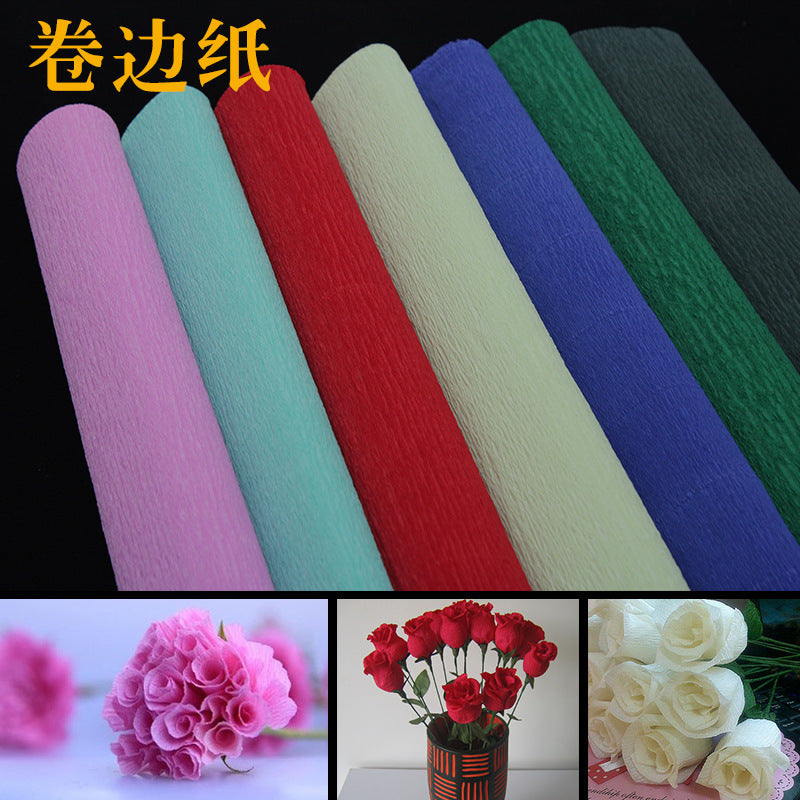 Crepe Paper Rolls for DIY Crafts, Art Projects, and Origami - Thickened and Wrinkled Texture