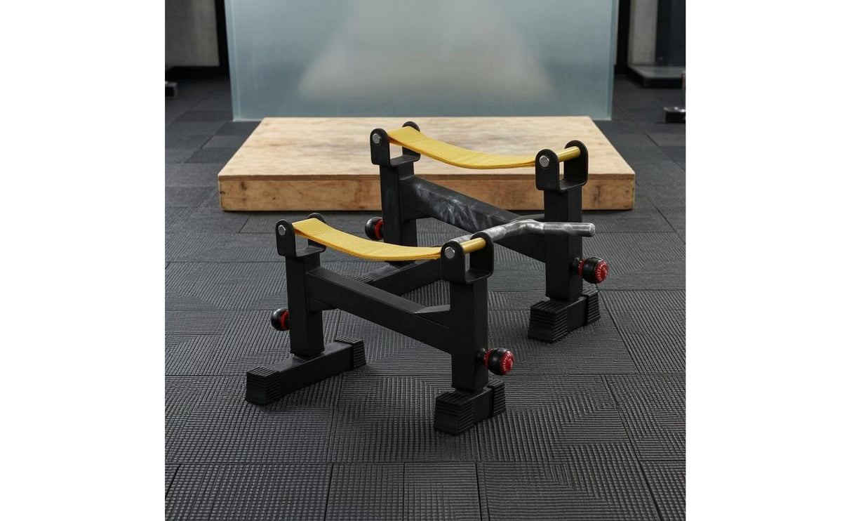 Rubber Foot Pads Deadlift Cushion Rack Floor Protection Deadlift Training Stand Noise Reducing Weight Plate Holder Wide Base
