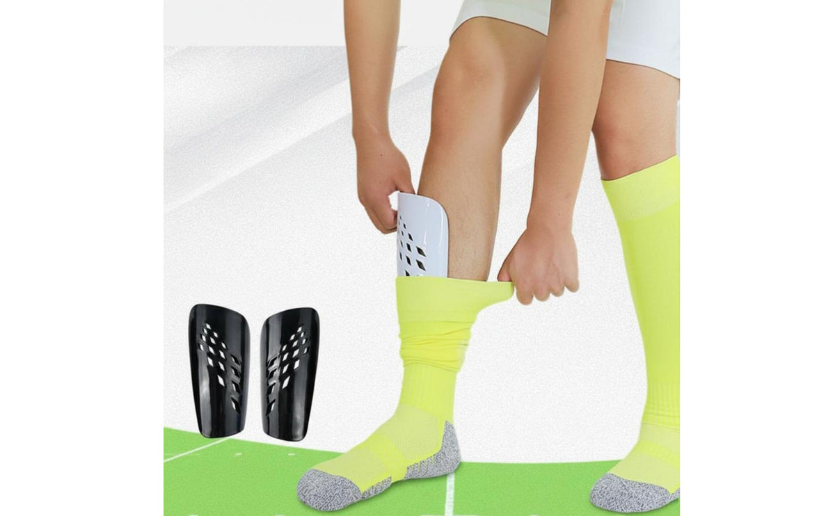 Breathable Perforated Shin Guard Sleeve with EVA Padding