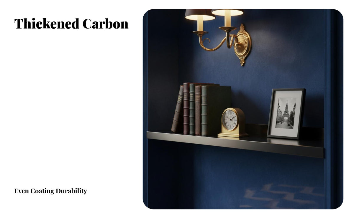 Minimalist Design Metal Picture Ledge Space-Saving Wall Shelf Multi-Purpose Display Rack Sturdy and Long-Lasting for Book Lovers, Decorators, Living Room, Bedroom, Kitchen, Hallway