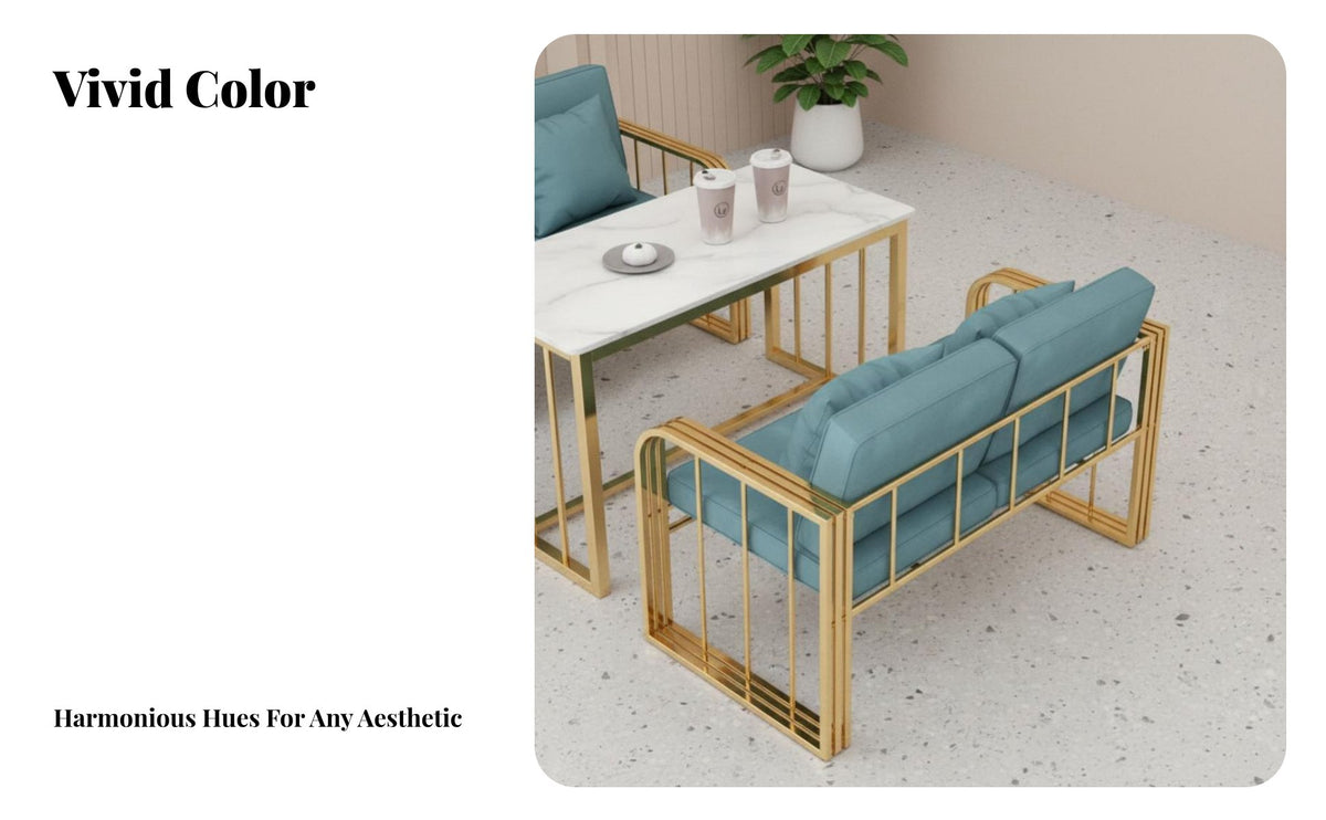 Nordic Design Upholstered Banquette and Table Set long-lasting Iron Frame Corner Dining Bench Set configurable Combination Booth Seating Space-Saving for Restaurant Owners, Interior Designers, Dessert Shops, Restaurants, Reception Areas, Lounges