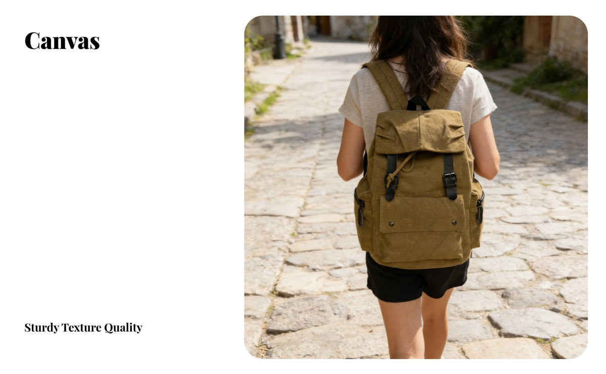 Canvas Backpack Large Capacity Retro Canvas Rucksack Vintage Rucksack for Students, Journeyers, Outdoor, Use, School