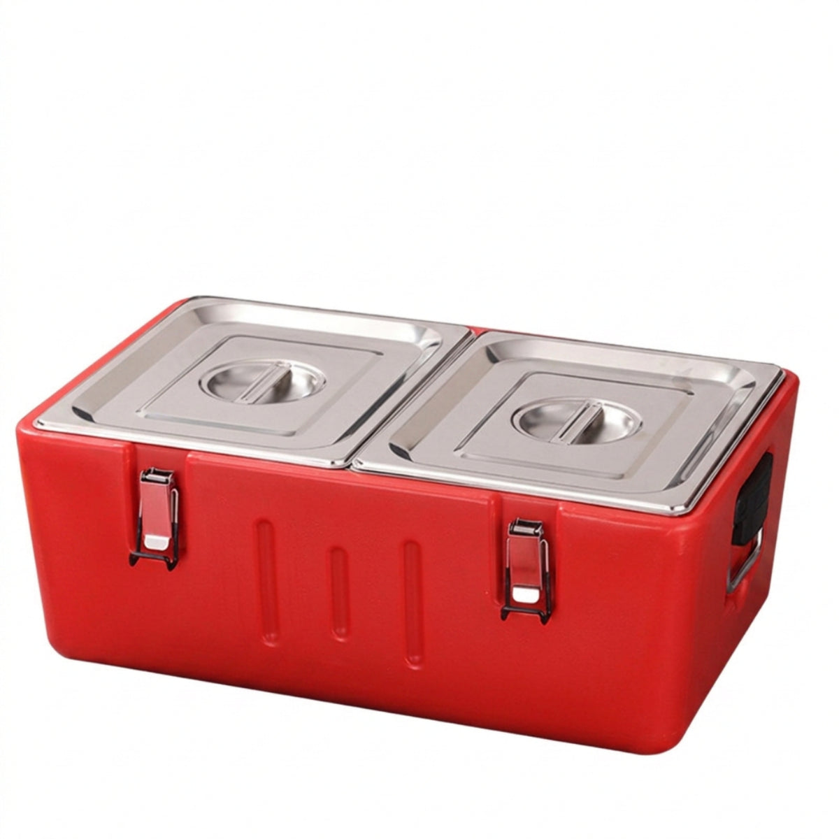 Insulated Food Container with Compartments Heavy-Duty Insulated Food Pan Carrier Non-Electric for Caterers, Delivery Drivers, Commercial Kitchens