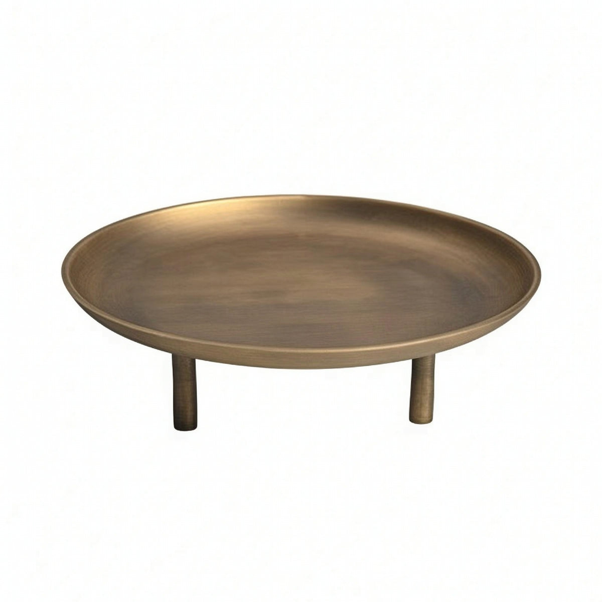 fruit Tray with Legs Irregular Aluminum Tray Shallow for Console