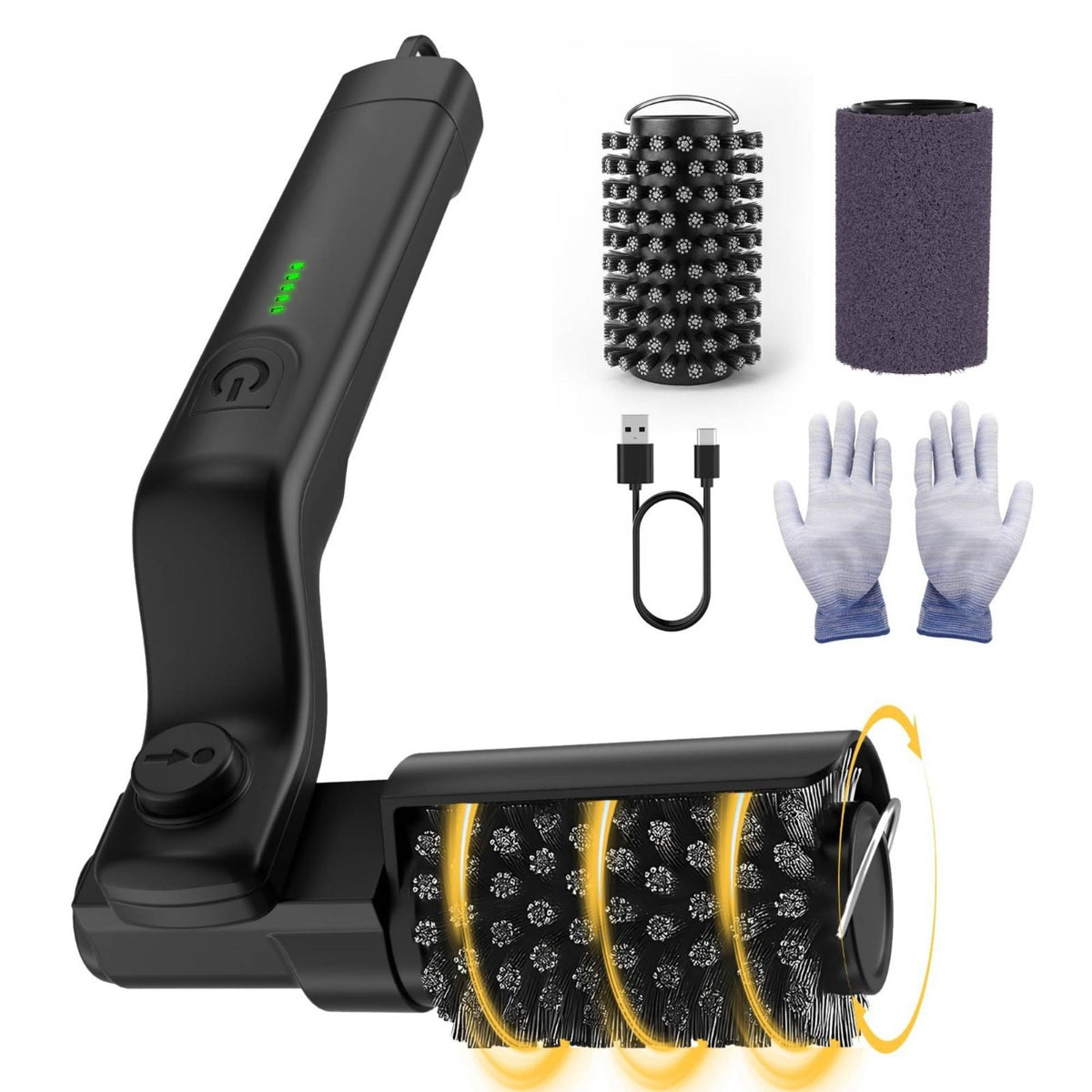 Electric Grill Brush Heavy Oil Removal Electric Barbecue Brush Cordless Energy-Efficient Grill Scrubber for Outdoor Grilling, Camping
