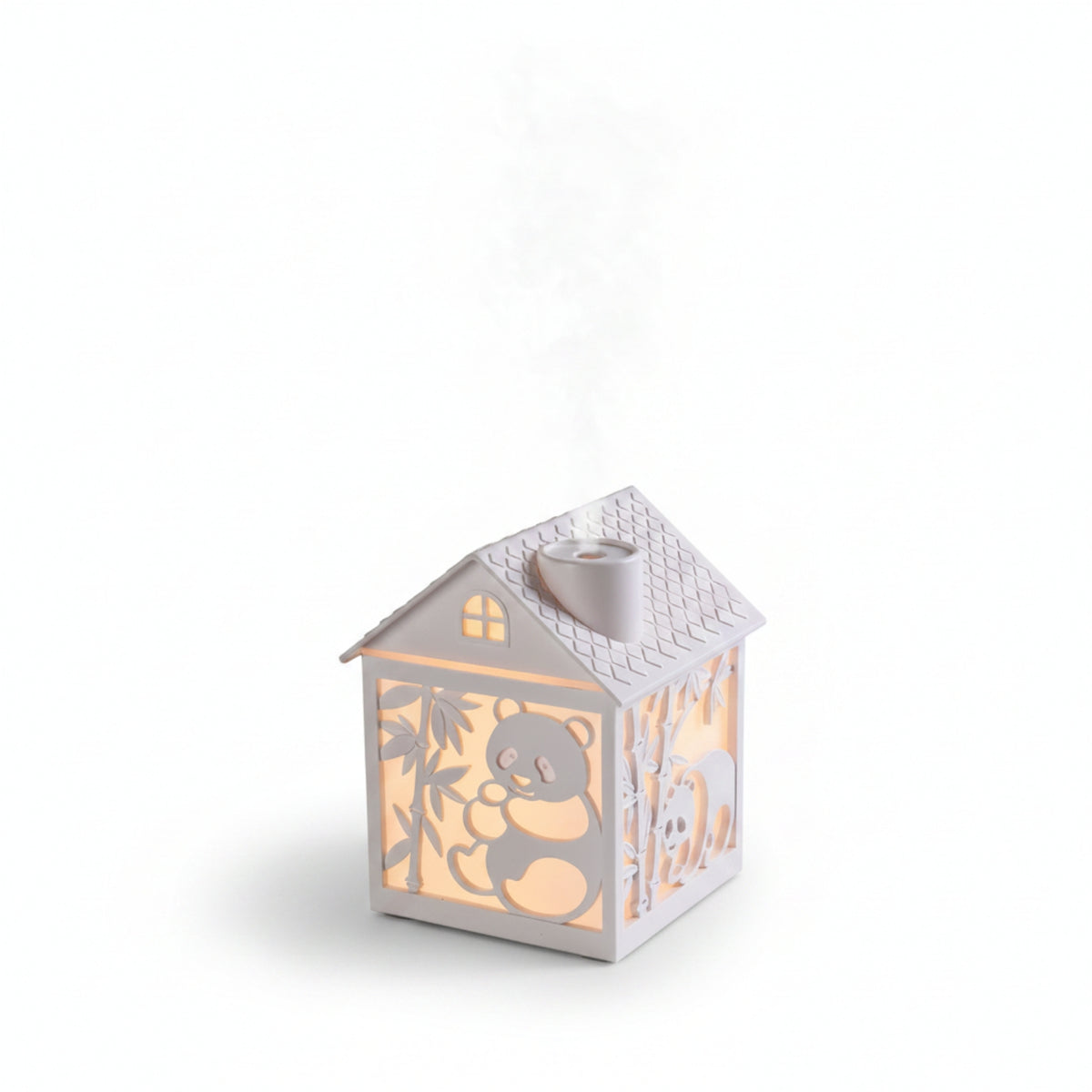 Panda Cutout USB Humidifier Compact Desktop Humidifier for Tabletop
