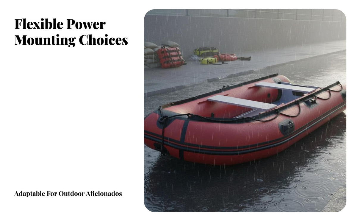 Engine Mount Ready Aluminum Floor Assault Boat Heavy-Duty 3-Person Inflatable Raft Portable Rubber Dinghy Multi-Chamber Design for Fishing Enthusiasts, Rescue Teams, Families, Lakes and Rivers, Recreational Outings, Recreation, Coastal Cruising