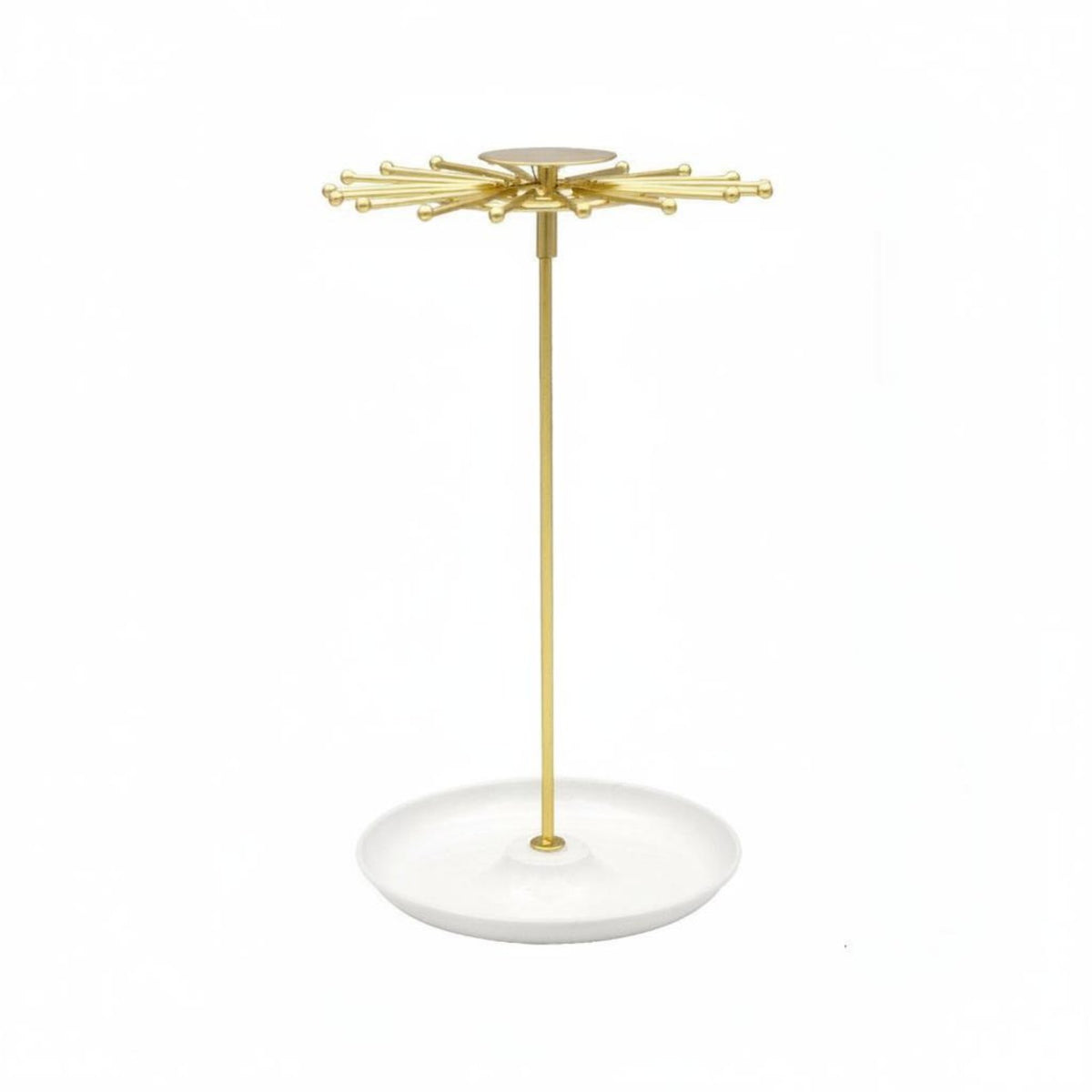 Detachable Design Necklace Carousel Display Large Capacity 18 Hook Jewelry Stand Household Storage for Vanity, Dresser
