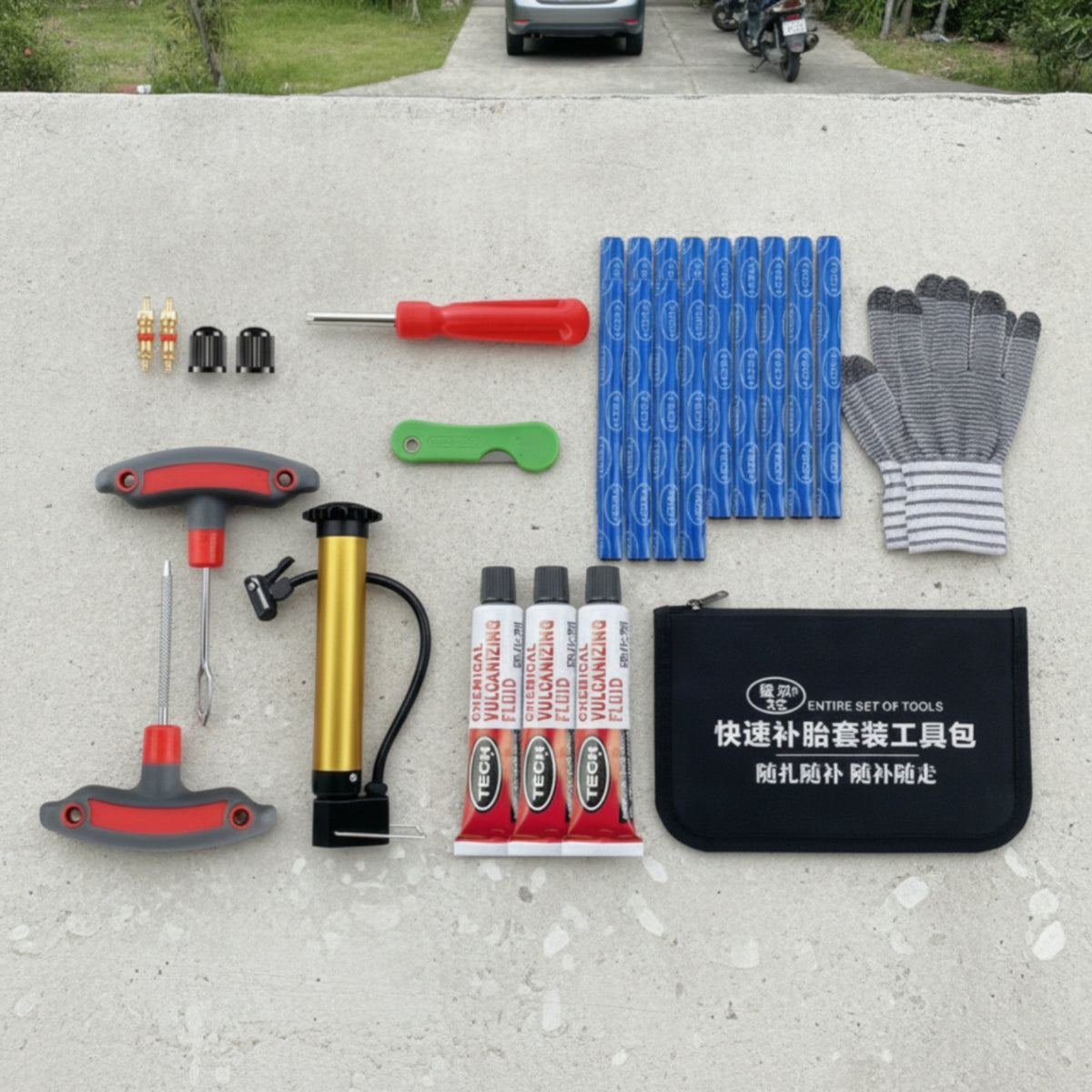 Tubeless Tire Plug Kit Fast Repair