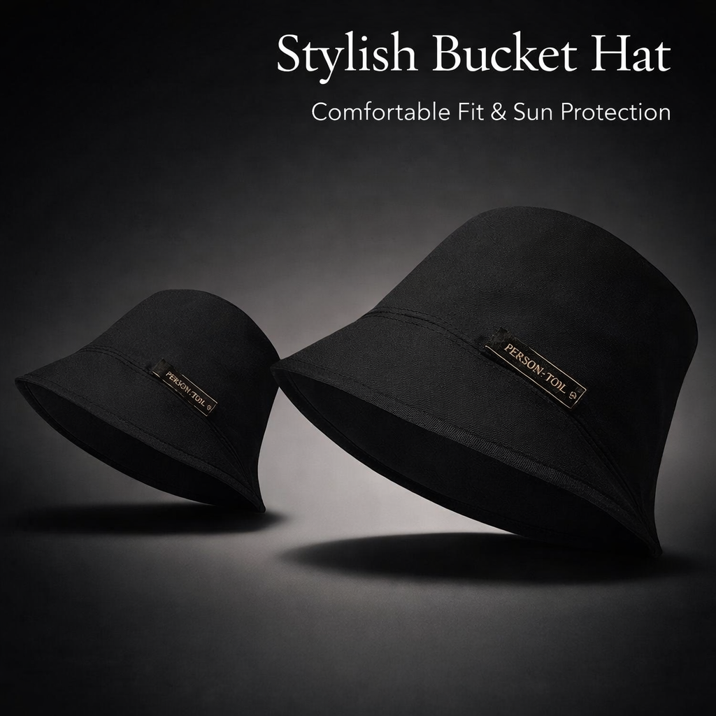 Large Size Bucket Hat for, Wide Brim Summer Fisherman Cap for Women, Outdoor Activities Protection, Round Crown Oversized Style for Adults