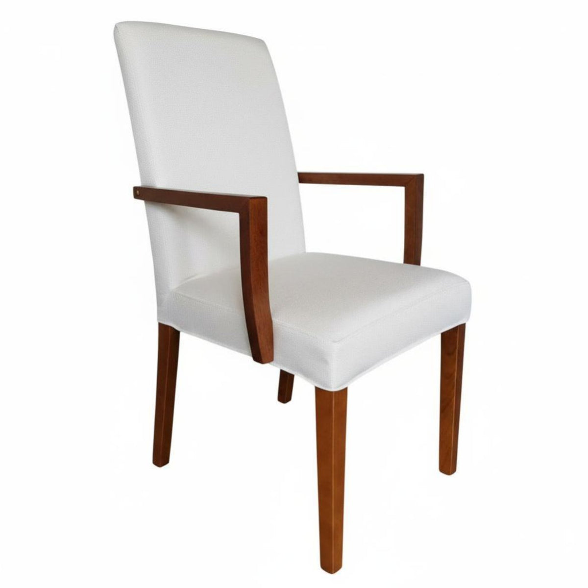 Removable and launderable Cover Upholstered Dining Chair sturdy Wood Frame Fabric Armchair With Armrests Indoor Furniture Minimalist Design for Homeowners, Students, Seniors, Office, Restaurant, Study Room, Bedroom