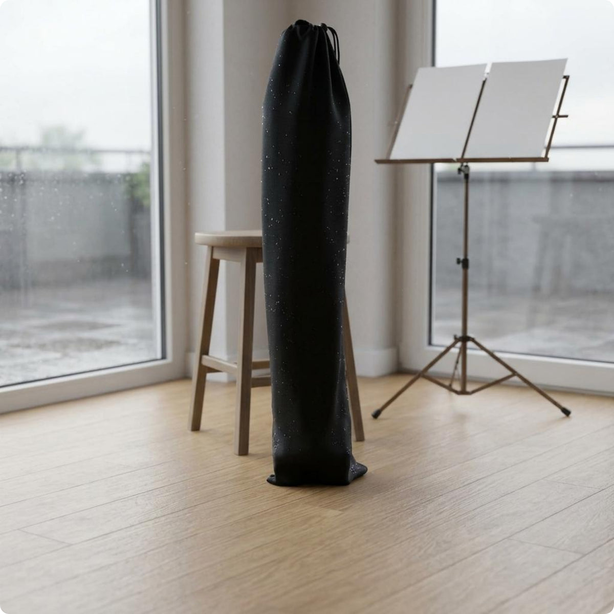Erhu Bag with Drawstring Dustproof Erhu Sleeve Soft Case with Drawstring Closure for Travel