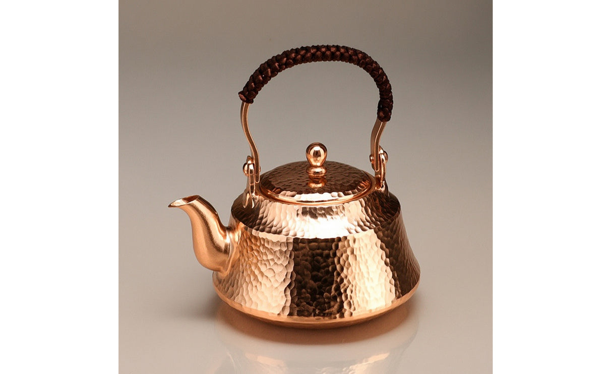 Copper Teapot Handcrafted Hammered Teapot Vintage Kettle for Kitchen Decor