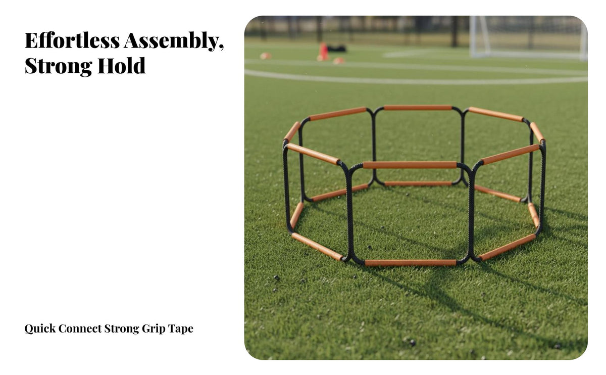 Foldable Butterfly Agility Ladder Multi-Functional Soccer Footwork Coach Use Anywhere Training Hurdles Set Easy to Assemble for Children, Athletes