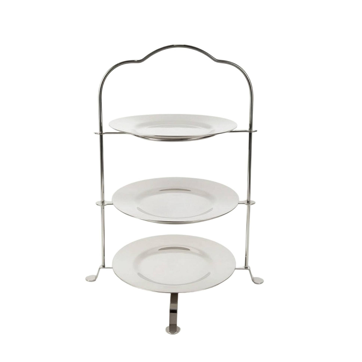 Dessert Display Stand with 3 Tiers Three-Tier silverTier Dessert Stand Freestanding for Hosts