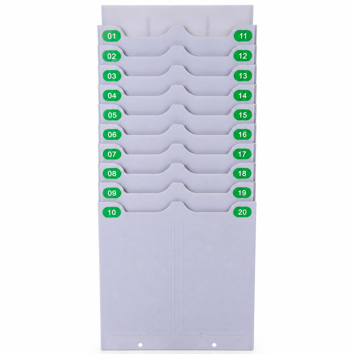 Modular Attendance Card Rack Stacked Attendance Card Holder Smooth