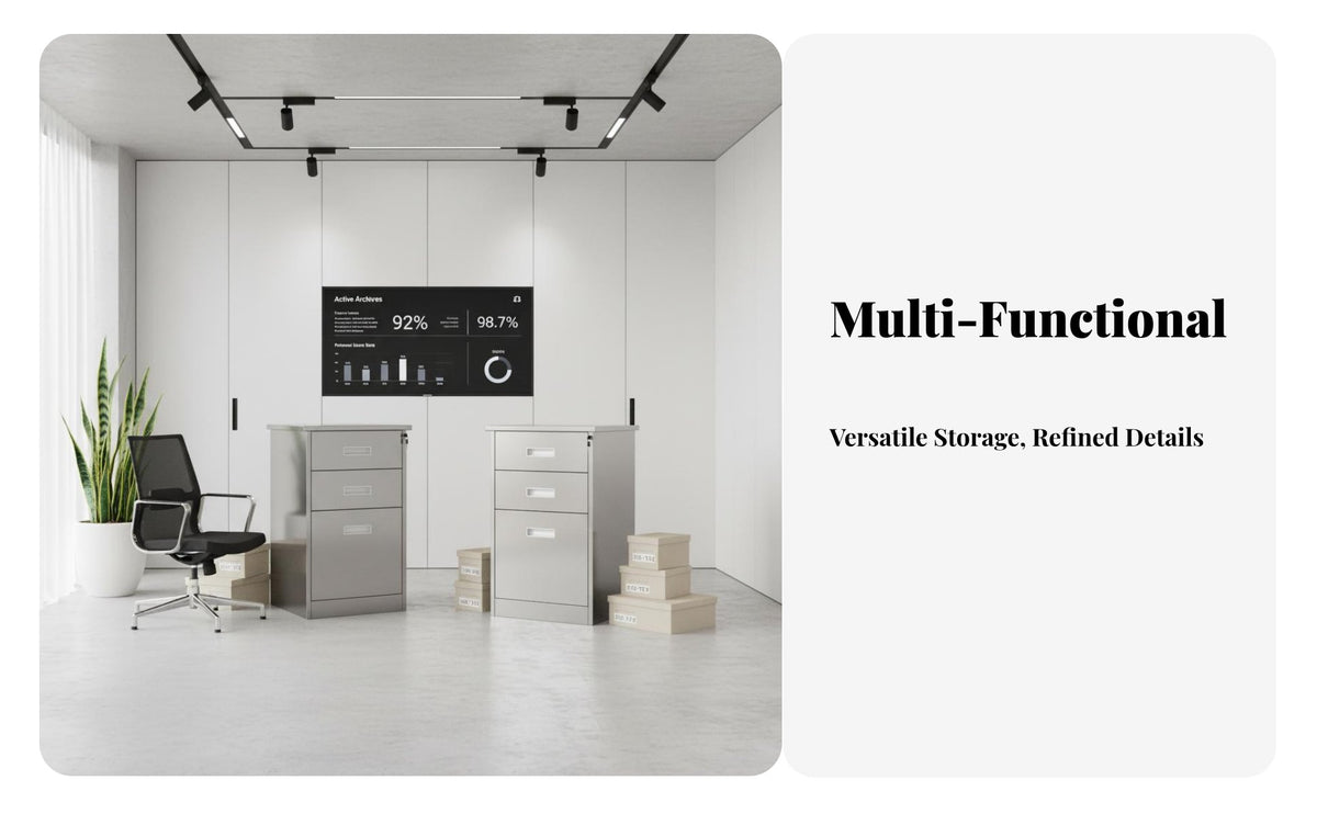 Lockable Stainless Steel Office Cabinet Rust-Proof Locking Parts Cabinet Resistant Multi-Drawer Storage Unit Long-Lasting for Cleanroom, Laboratory, Workshop, Hospital