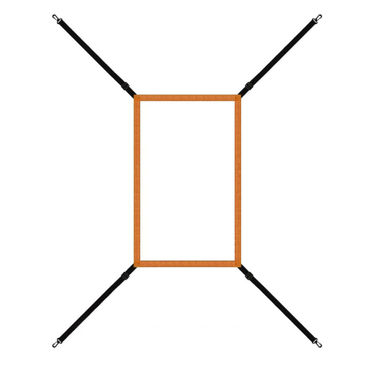 Hook Straps Baseball Target Net Portable Strike Zone Practice Net Easy to Carry Strike Zone Target Quick Setup