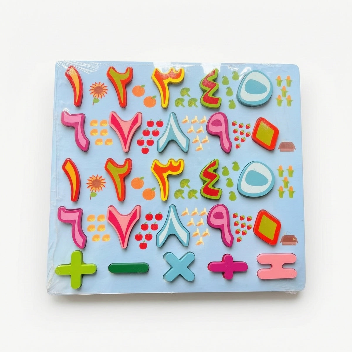 Hands-on Wooden Puzzle with Arabic Numerals Child-Centered Number Puzzle Colorful Educational Board Interactive for Preschoolers