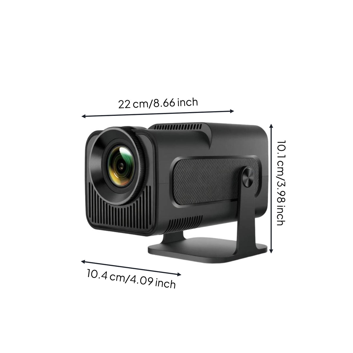 Image Alignment Correction Portable Display Device Adjustable Display Device with Controller Control Compact Built-in Speakers for Travelers, Backyard Movie Nights