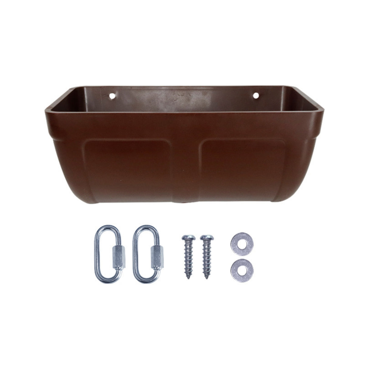 Hanging Feed Trough Versatile Hanging Feeder with Hooks Chicken Feeder Small Wall Mount Feed Container BPAsafe for Poultry