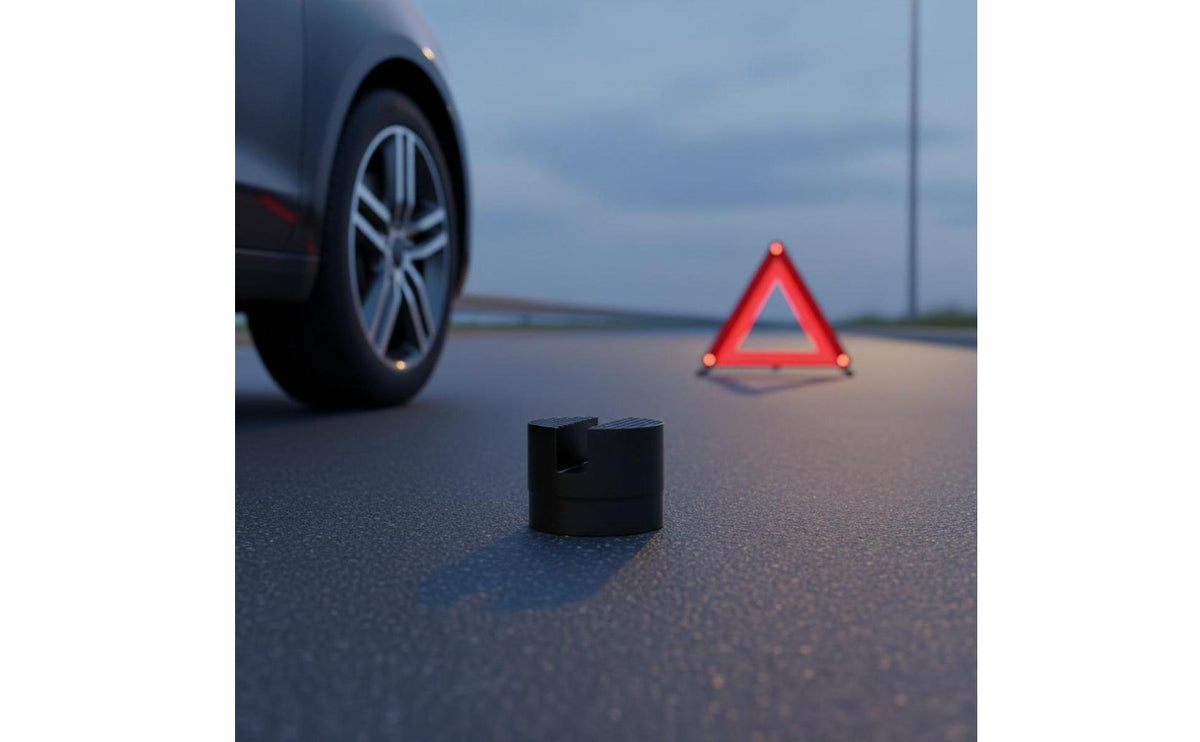 Reinforced Rubber Lifting Device Pad Shock Absorbing Lifting Device Lifting Pad Insulating Car Lift Block Universal Fit for Mechanics, Garage