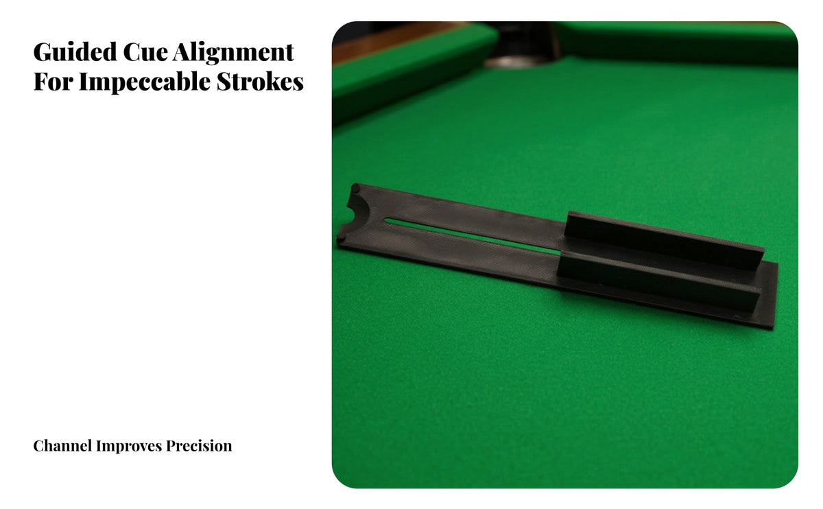 Precision Billiards Cue Practice Aid | Fine Textured Finish, Lightweight 23g Design, Pool Cue Stroke