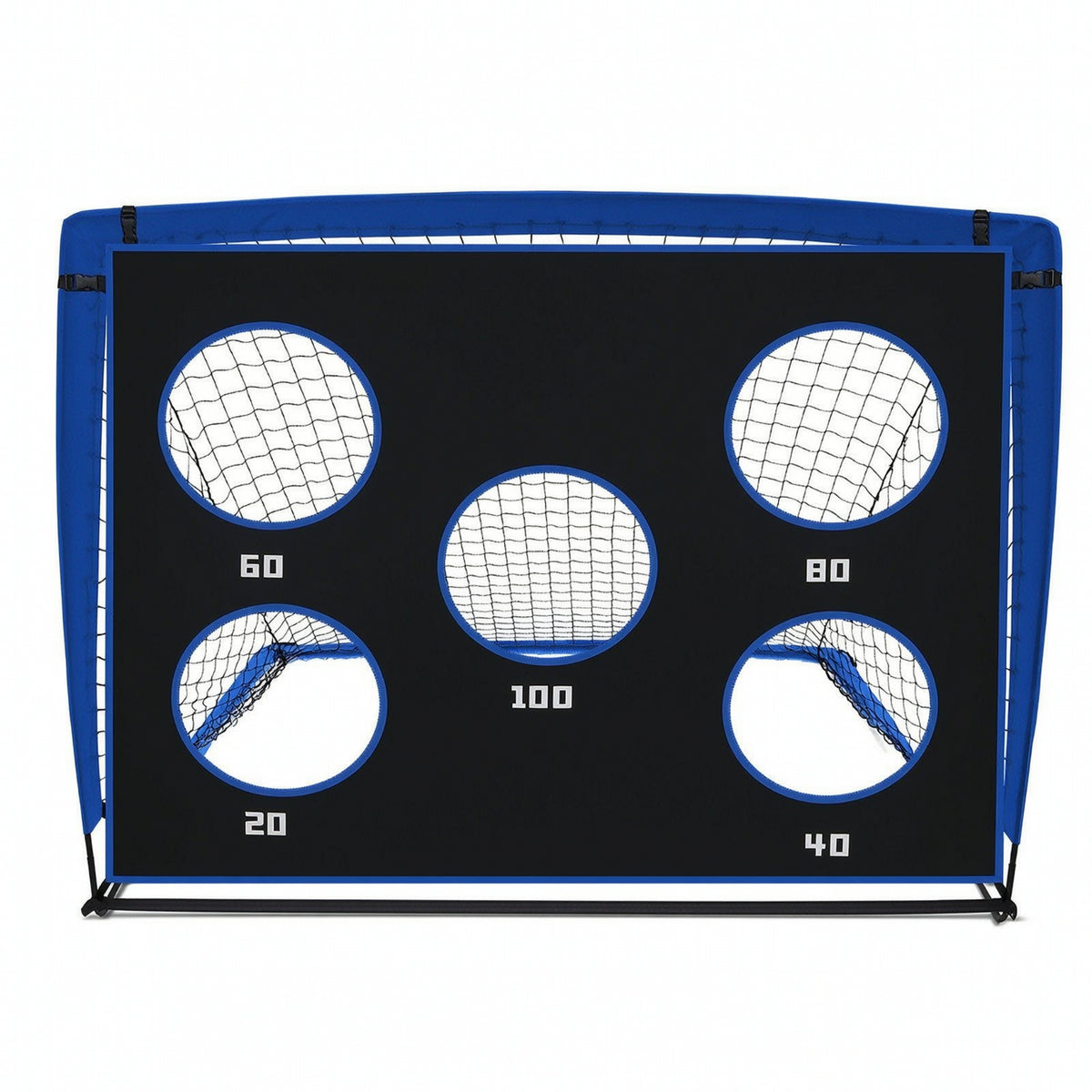 Football Training Goal with Target 420D Oxford Football Target Net Foldable Practice Net with Holes for Yard
