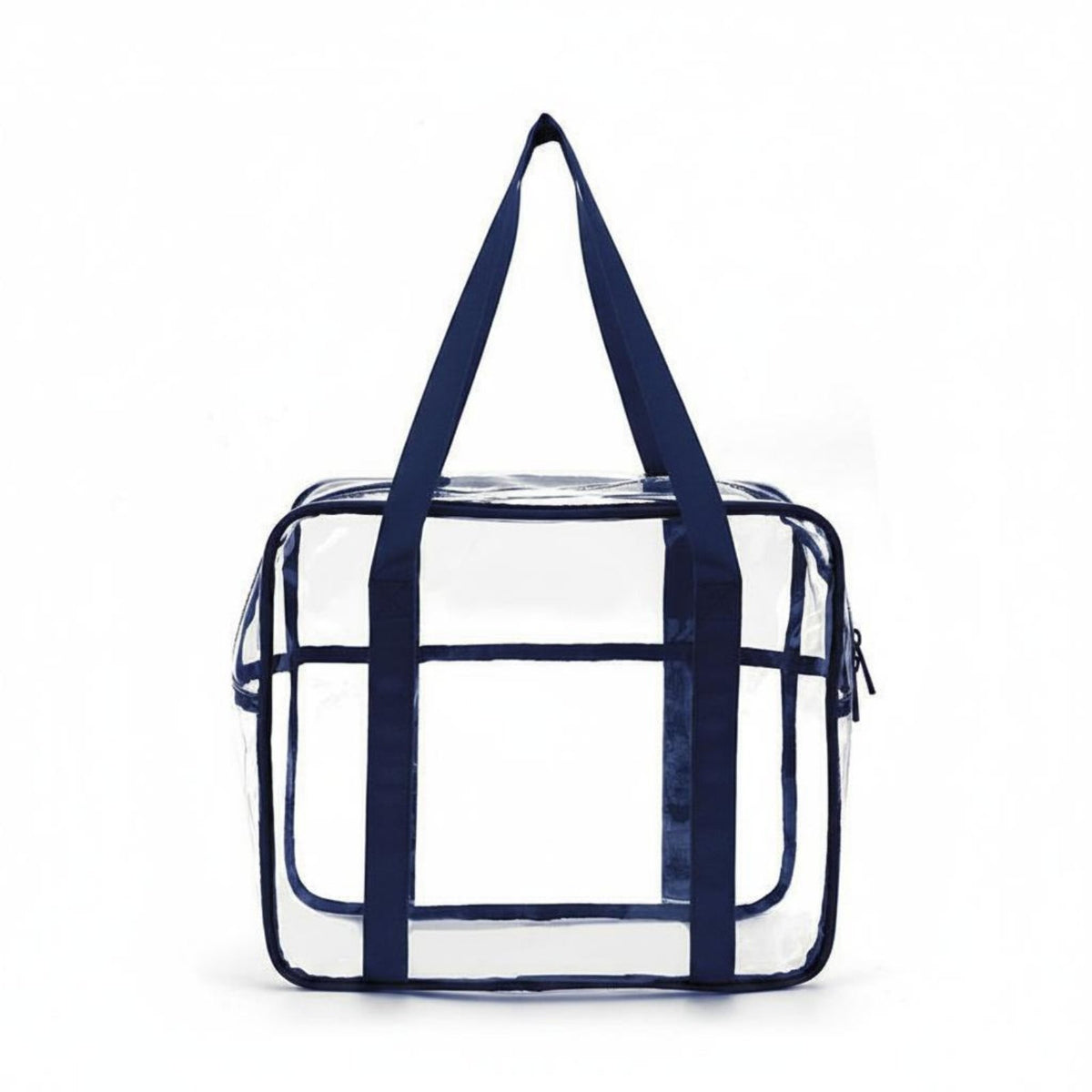 Large Capacity Clear PVC Tote Bag Easy to Clean Waterproof Cosmetic Bag Portable Clear PVC Pouch Lightweight for Women, Swimming, Beach