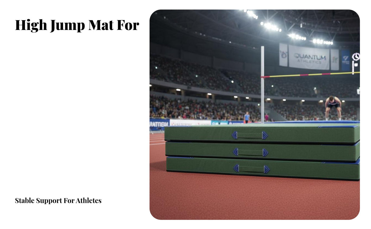 High Jump Mat Heavy-Duty Vinyl Cover High Jump Flop Mat Tear-Resistant High Jump Landing Area for Athletes, Coaches, Competition, School