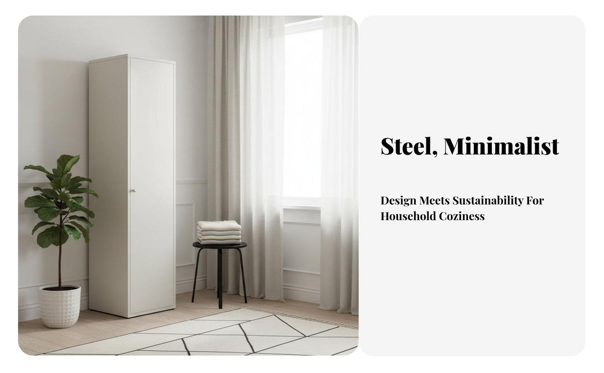 Formaldehydesafe clear ofstanding Metal Wardrobe Easy Assembly clear ofstanding Metal Armoire Minimalist Design Bedroom Furniture long-lasting Construction for Renters, Students, Homeowners, Dorm Room, Walk-in Closet