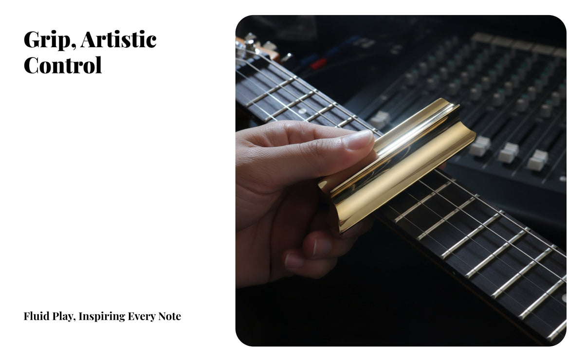 Bluesy Steel Guitar Slide | Smooth Polished Surface, Cylindrical Guitar Slide, for Live Performance
