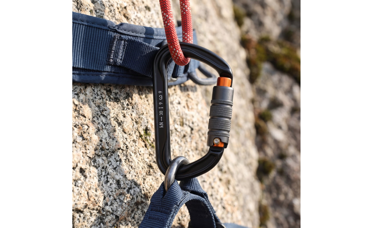 Automatic- Locking Carabiner Clip Lightweight Automatic- Locking Carabiner One Hand Hardware for Belaying, Mountaineering