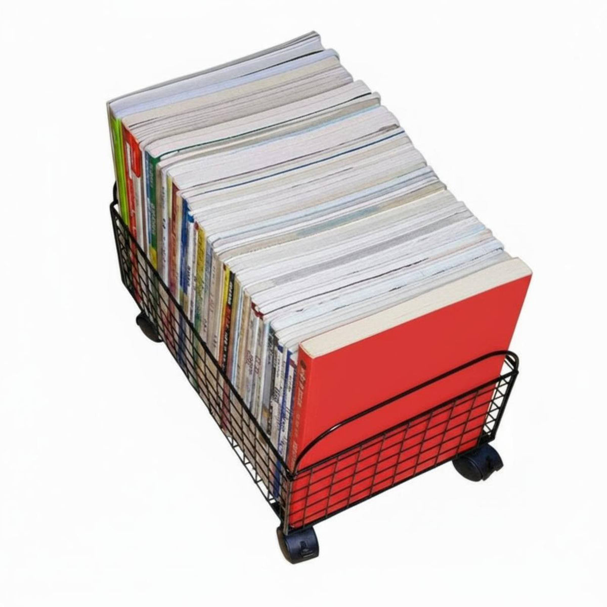 Rolling Book mobile organizer lowlow-silhouette Design Wheeled Organizer mobile organizer with casters for children