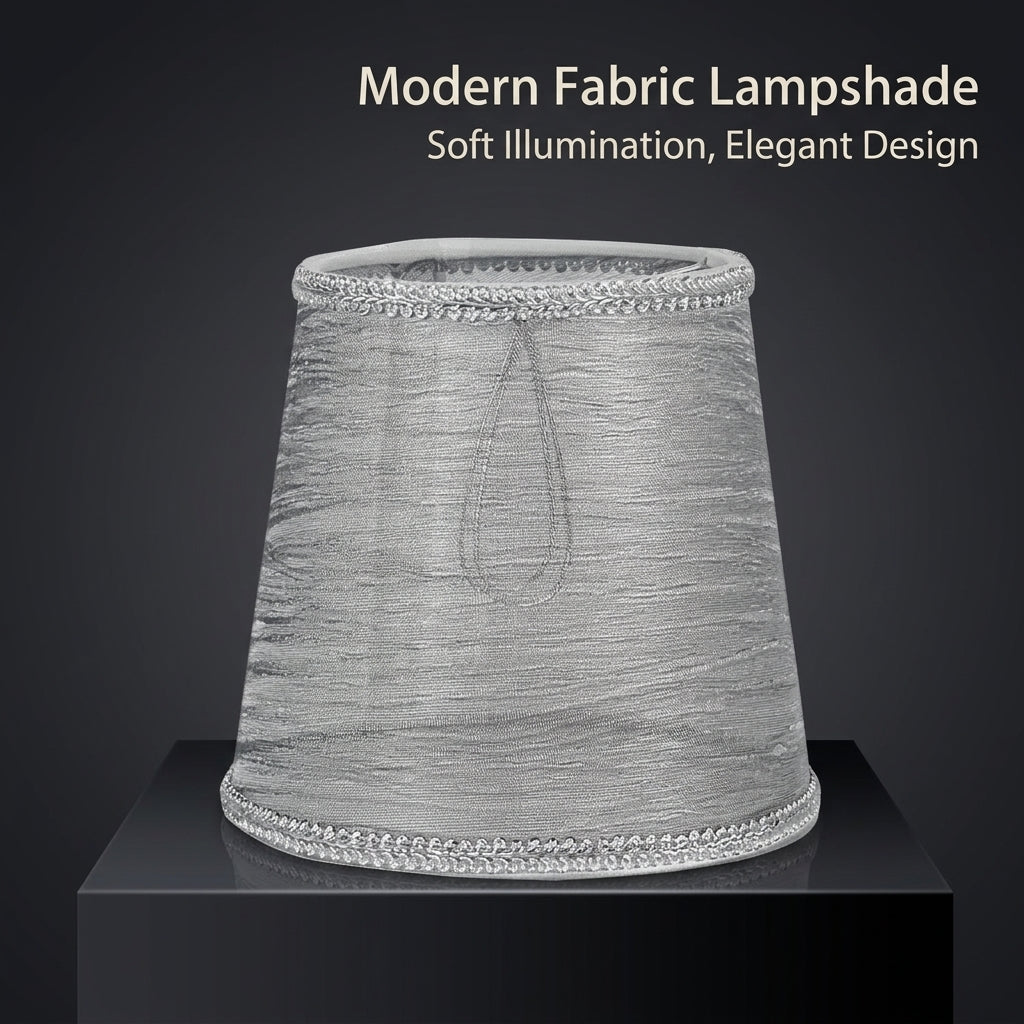 Light Shade for Ceiling with Transparent Mesh Textile Design, Small Lampshade for Pendant and Wall Lamps